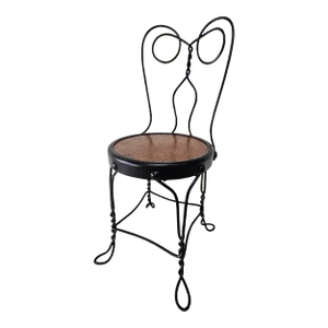 Twisted Wire Wooden Seat Small Child's Chair