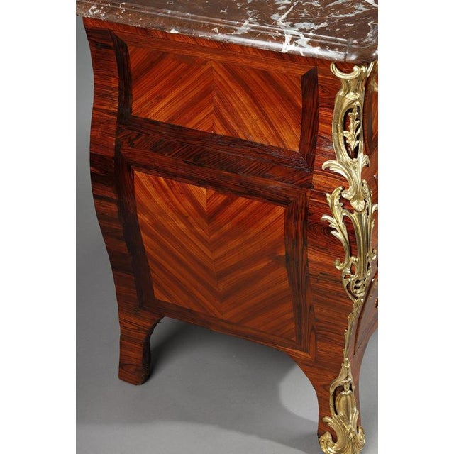 Commode in Violet Wood Veneer from Lapie, 1770 For Sale - Image 13 of 18