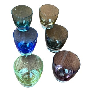 Mid-Century German Space Age Colorful Shot Glasses from Gral, 1960s, Set of 5 For Sale