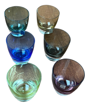 Mid-Century German Space Age Colorful Shot Glasses from Gral, 1960s, Set of 5