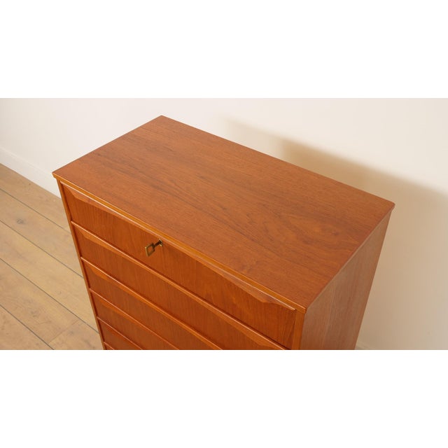 Vintage Danish Chest of Drawers in Teak For Sale - Image 4 of 10