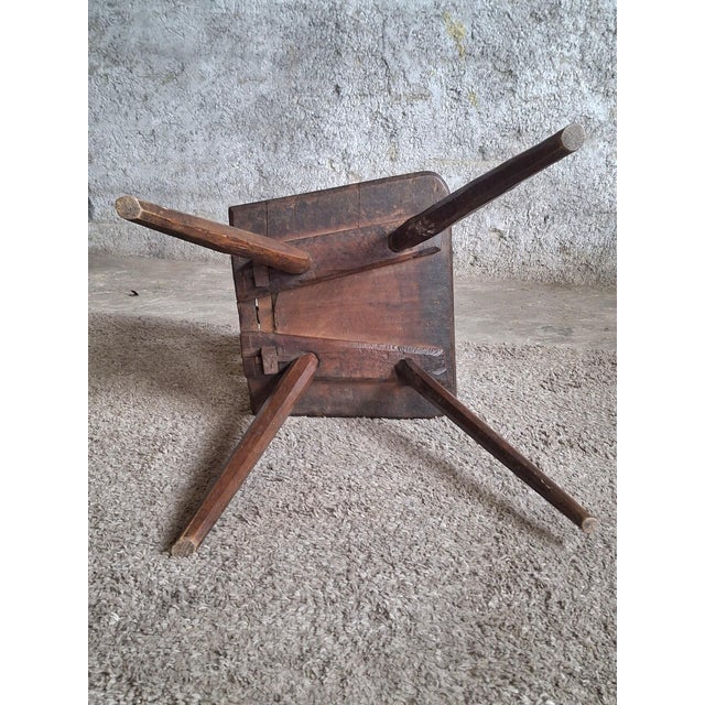 German Peasant Chair with Heart Carving an Initials, 1814 For Sale - Image 6 of 9