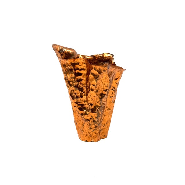 1960s Mid-Century Copper Vase by Angelo Bragalini, Bologna, Italy, 1960s For Sale - Image 5 of 17