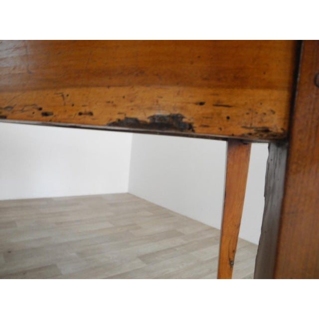 Antique Biedermeier Empire Table in Cherrywood, 1800s For Sale - Image 4 of 18