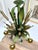 Brown French Country Tole Botanical Five-Light Chandelier with Cattails and Flowers, 1960s For Sale - Image 8 of 17