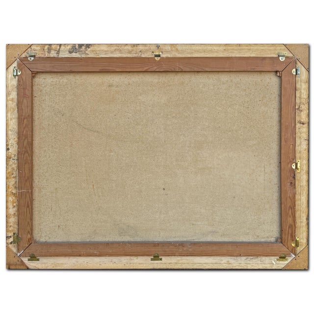 Eibsee and Zugspitze, Herzberg-Schönwald, 1923, Oil on Canvas For Sale - Image 16 of 17