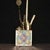 Brass Water Pipe With Cloisonné Enamel Base & Chain For Sale - Image 9 of 9