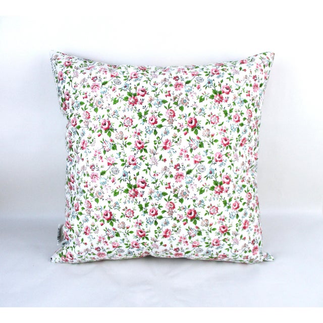 1940s 1940s Vintage Kandell Chintz Fabric Throw Pillow Covers - a Pair For Sale - Image 5 of 8