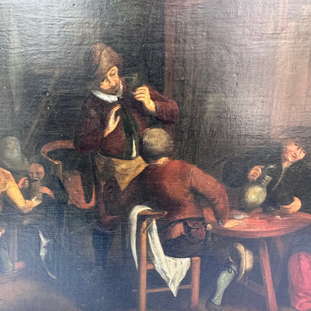 Dutch School, Genre Scene, 1800s, Oil on Board For Sale - Image 4 of 18