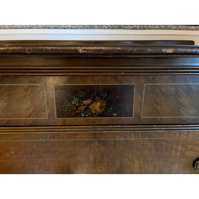 1910s Antique Mahogany 4 Drawer Dresser With Casters. By Charles R Sligh For Sale - Image 5 of 12