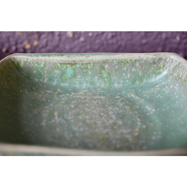 Ceramic Vintage Art Nouveau Glazed Ceramic Dishes by Jean Garillon, 1930s, Set of 2 For Sale - Image 7 of 10