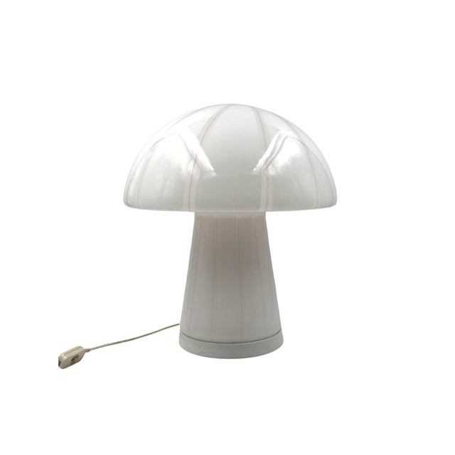 Mid-Century Modern Mushroom Murano Glass Table Lamp, Italy, 1970s For Sale - Image 3 of 16