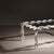 Vintage French Brutalist Chain Link Coffee Table, 1970s, in Good conditions. Designed 1970 to 1979