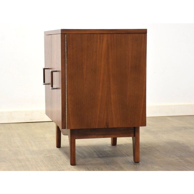 1960s Refinished Walnut Nightstand For Sale - Image 4 of 8