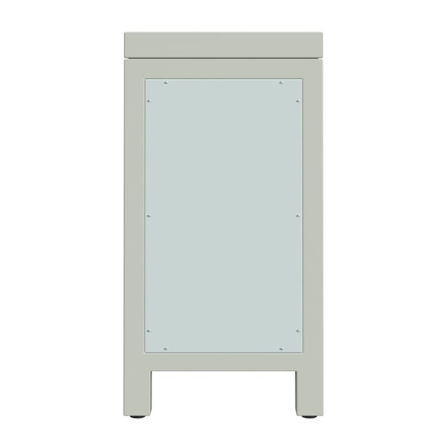 Nora 12 in. W Rectangular Wood 1 Door Narrow End Table with Pull-Out Tray, Sage Green For Sale In Chicago - Image 6 of 8