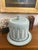 Coastal Antique James Dudson Jasperware Cheese Dome With Underplate – Mint Jasperware Relief Stoneware Cloché For Sale - Image 3 of 9