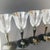Vintage Set Kristalunie Maastricht Campanula Liqueur Glasses Black Foot Iridescent by Willem Rozendaal, 1930s, Set of 5 For Sale - Image 6 of 7