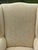 Late 20th Century Damask Upholstered Wingback Chair For Sale - Image 9 of 11