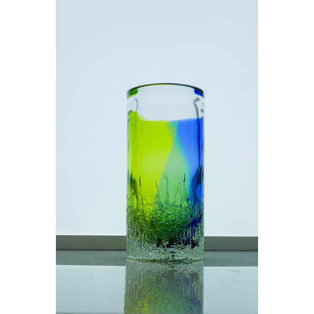 Scandinavian Art Glass Unik Vase by Göran Wärff Kosta for Kosta Boda, Sweden, 1980s For Sale - Image 14 of 14