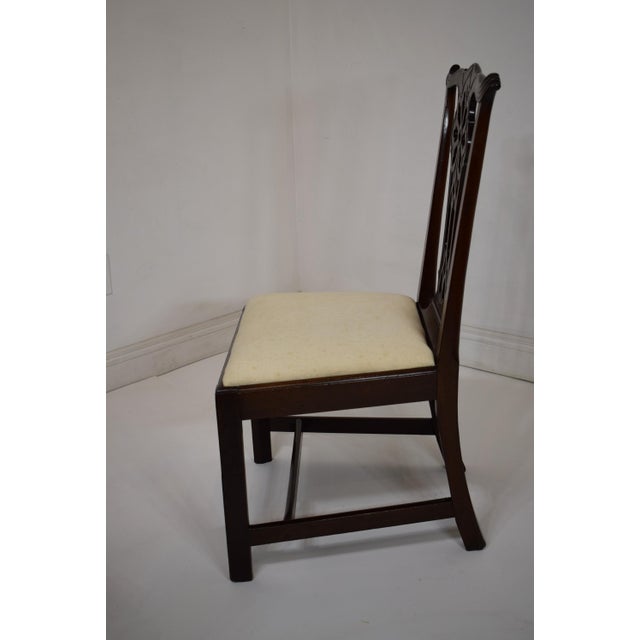Early 1800's English Mahogany Chippendale Chairs-Set of Six (6) For Sale - Image 6 of 7