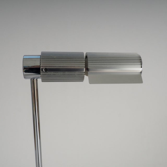 1960s Haloprofil 878HR Floor Lamp in Silver by Viktor Frauenknecht for Swiss Lamps, 1960s For Sale - Image 5 of 10