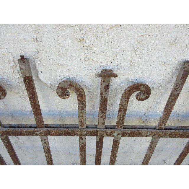 Antique Victorian Iron Architectural Salvage Door For Sale In Philadelphia - Image 6 of 6