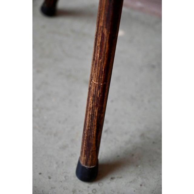 Primitive Bohemian Tripod Stool in Wood, 1920 For Sale - Image 9 of 10