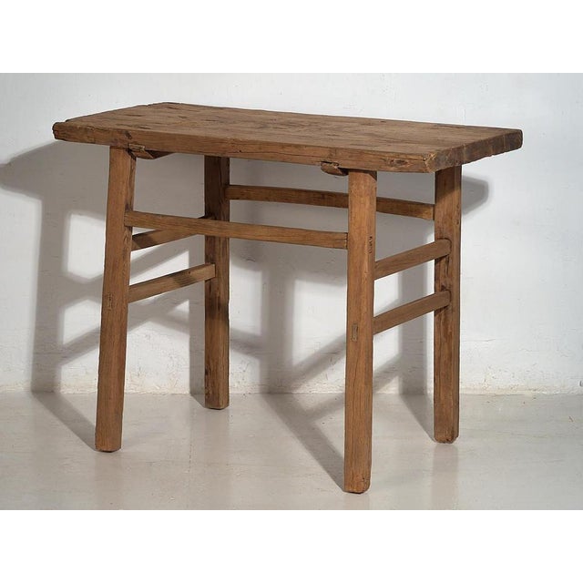 Wood Antique Wooden Console Table, 1920 For Sale - Image 7 of 14