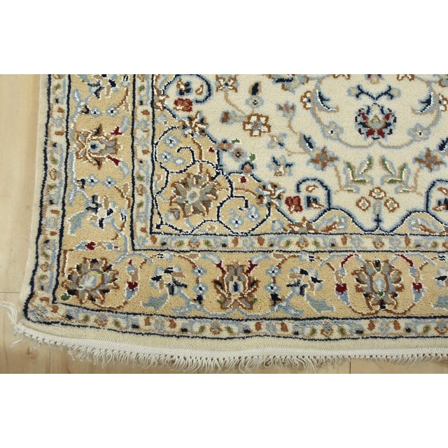 Nain Runner 2’9” X 17’9” Ivory Wool Traditional Hand-Knotted Oriental Rug For Sale - Image 10 of 12