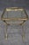 André Arbus Solid Brass Andre Arbus Attributed Glass Top Serving Table W Cast Feet and Hands For Sale - Image 4 of 7