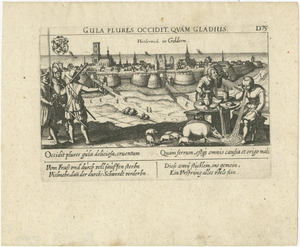 Daniel Meisner and Eberhard Kieser, Gluttony Kills More Than the Sword, 1625, Engraving