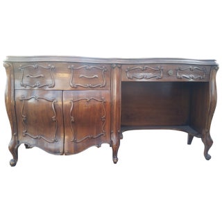 Wooden Bombay Desk or Vanity For Sale