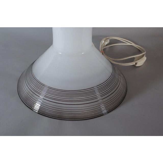 Mid-Century Modern 1970s Italian Murano Glass Mushroom Lamp Attributed to Pamio and Toso for Leucos For Sale - Image 3 of 5