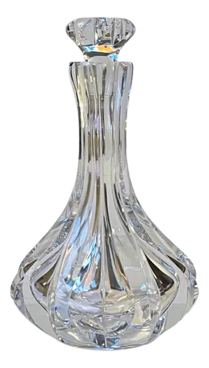 Art Deco Revival Crystal Decanter by Orrefors, Sweden