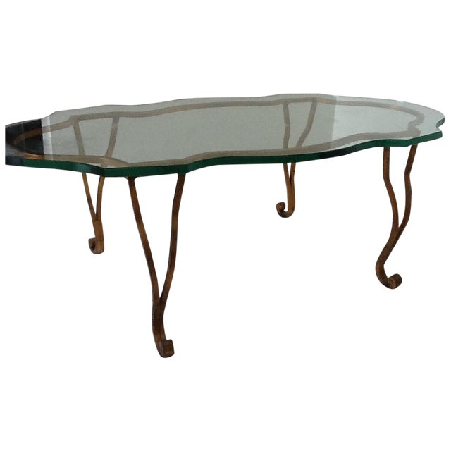 Vintage Iron GoldLeaf Coffee Table Chairish