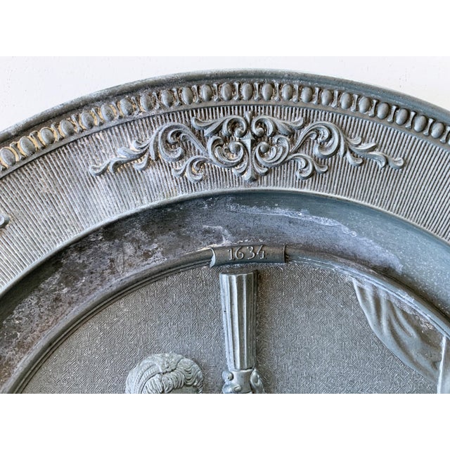 Pewter Wall Plate, 1634 For Sale - Image 3 of 8
