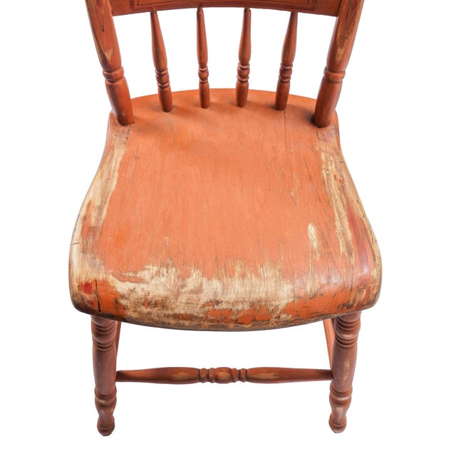 Set of 4 Pennsylvania Half Spindle Back Side Chairs, C. 1840 For Sale - Image 15 of 18