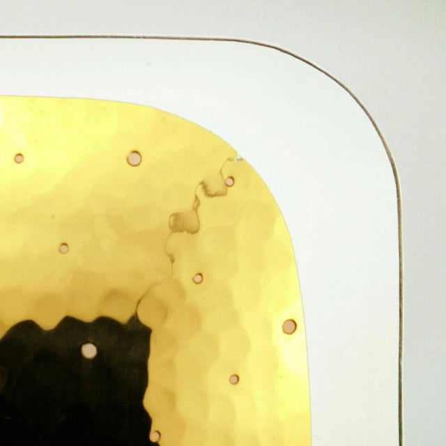 Mid-Century White Brass Wall Light, 1960s For Sale - Image 6 of 8