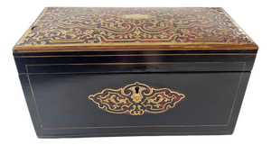 19th Century French Boulle Marquetry Tea Caddy