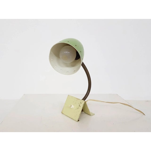 Green Desk Lamp by H. Busquet for Hala, 1950s For Sale - Image 3 of 10