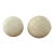 White Marble Spheres, Pair For Sale