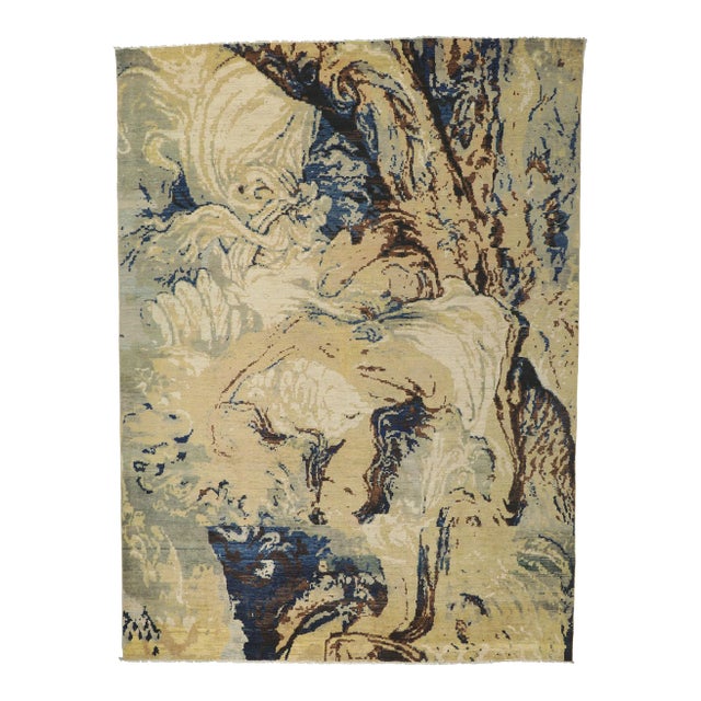 Biophilic Design Vintage Style Rug, 09'05 X 12'09 For Sale