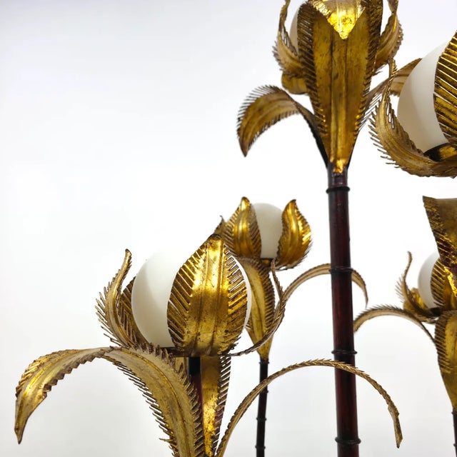 Italian Floor Lamp in Bamboo, 1960 For Sale - Image 4 of 15