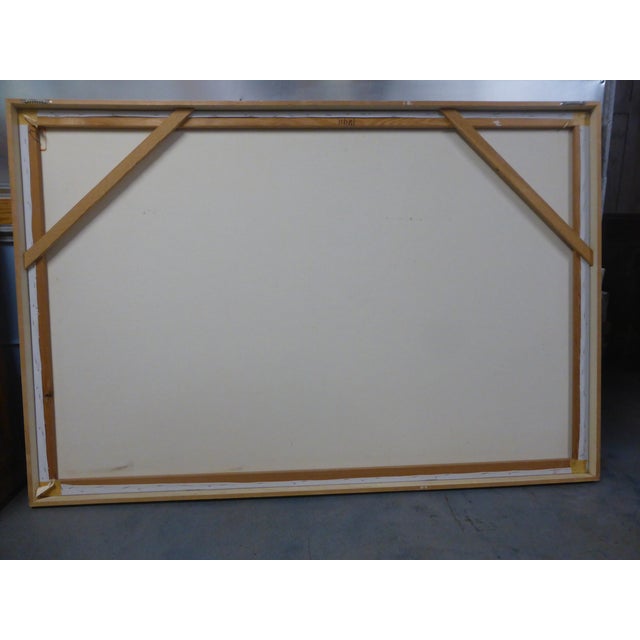 Mid-Century Modern acrylic on canvas painting signed Letterman featuring three pelicans. Among known Letterman themes,...