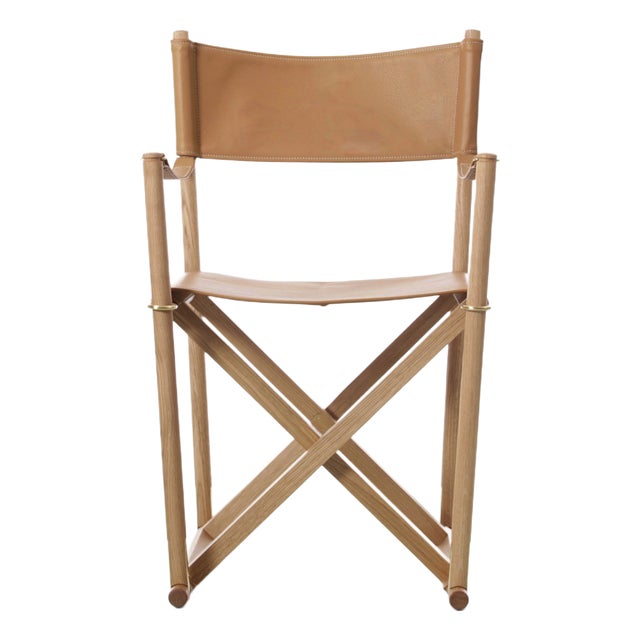 Vintage Folding Safari Chair by Mogens Koch for Rud Rasmussen, 1960s For Sale