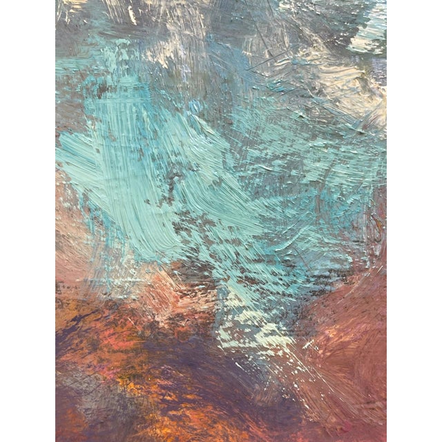 Early 21st Century Prism Sky by Seth Winegar | Oil on Board Landscape with Colorful Sunset and Clouds For Sale - Image 5 of 5