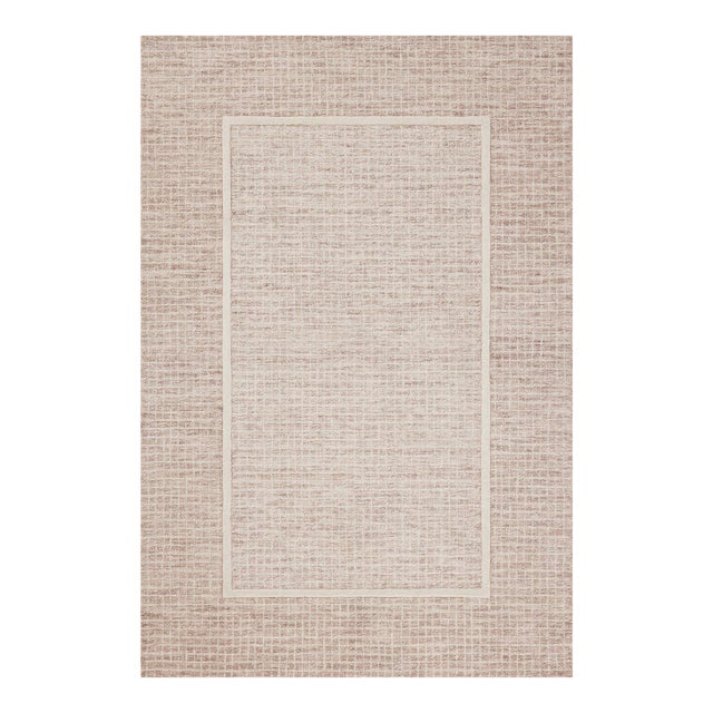 Chris Loves Julia x Loloi Briggs Blush / Ivory 5'-0" x 7'-6" Area Rug For Sale