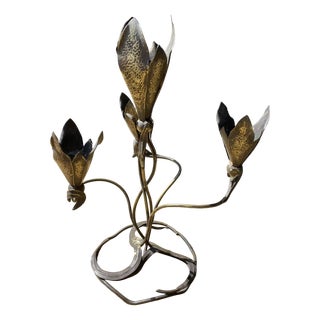 Wrought Iron Candleholder For Sale