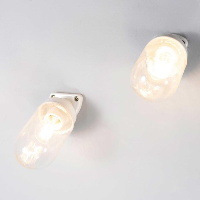 Ceramic and Glass Angled Wall Lamp For Sale - Image 6 of 14