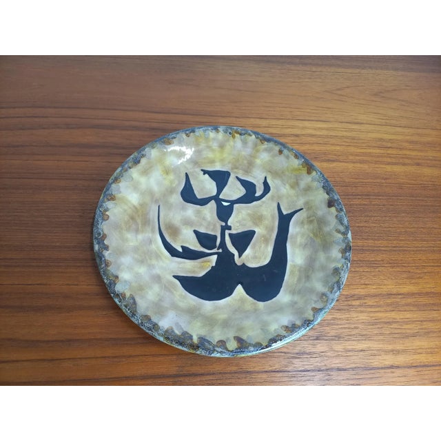 Ceramic Plate by Jean Lurçat for Saint Vincens, 1950s For Sale - Image 11 of 11